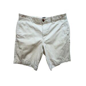 J.Crew Re-Imagined 9" Inseam Preppy Chino Sorts Mens 33 White Classic Casual